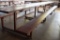 HEAVY DUTY PICNIC TABLE WITH WELDED STEEL FRAME,