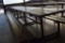 HEAVY DUTY PICNIC TABLE WITH WELDED STEEL FRAME,