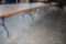 (5) FOLDING TABLES WITH WOOD TOPS, METAL FRAMES,