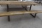 HEAVY DUTY PICNIC TABLE WITH WELDED STEEL FRAME,