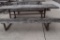 HEAVY DUTY PICNIC TABLE WITH WELDED STEEL FRAME,