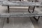 HEAVY DUTY PICNIC TABLE WITH WELDED STEEL FRAME,