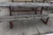 HEAVY DUTY PICNIC TABLE WITH WELDED STEEL FRAME,