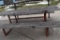 HEAVY DUTY PICNIC TABLE WITH WELDED STEEL FRAME,