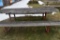 HEAVY DUTY PICNIC TABLE WITH WELDED STEEL FRAME,