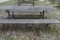 HEAVY DUTY PICNIC TABLE WITH WELDED STEEL FRAME,