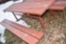HEAVY DUTY PICNIC TABLE WITH WELDED STEEL FRAME,