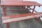 HEAVY DUTY PICNIC TABLE WITH WELDED STEEL FRAME,
