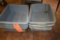 (6) GRAY BUS PANS, BUILDING 2 KITCHEN