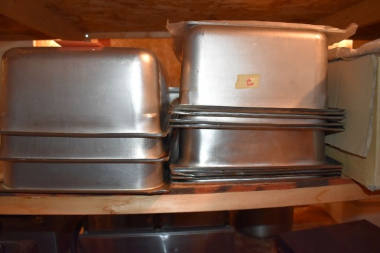 (13) INSERTS AND BOX WITH LIDS, 13" x 20"