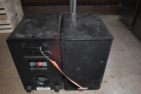 (2) POLK AUDIO MODEL TSi100 BLACK SPEAKERS,