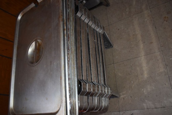 (9) CHAFING DISH STANDS WITH SHALLOW INSERTS AND
