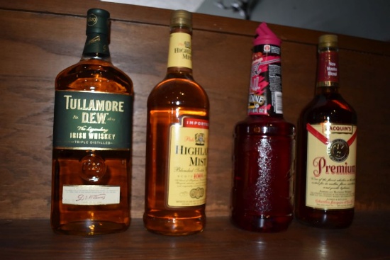 (4) BOTTLES; TULLAMORE DEW, PREMIUM