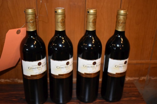 (4) BOTTLES OF COASTAL RIDGE 2018 CABERNET SAUVIGNON,