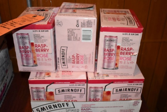 (7) 6 PACKS OF CANS OF SMIRNOFF SPIKED SPARKLING SELTZER,