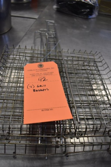 (4) GRILL BASKETS, BUILDING 2 KITCHEN