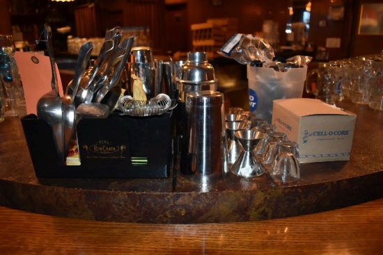 MIXOLOGY TOOLS - SHAKERS, SCOOPS, SHOT GLASSES,