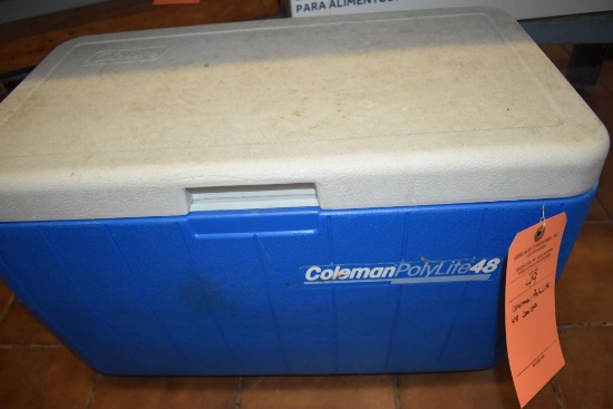 COLEMAN POLYLITE 48 COOLER, BUILDING 2 KITCHEN