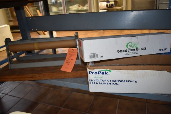 UTILITY WRAP HOLDER AND (3) BOXES OF WRAP