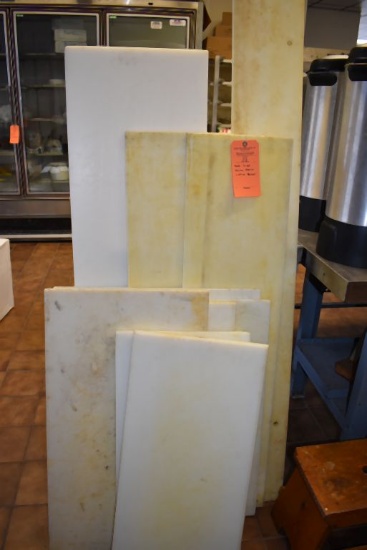 MISC. SIZE HEAVY PLASTIC CUTTING BOARDS,
