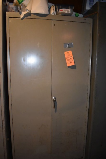 TENNSCO TWO DOOR METAL STORAGE CABINET, 36"L X 18"D x 72"H,
