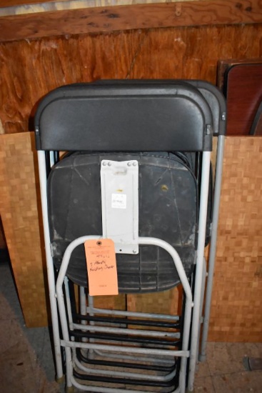 (5) PLASTIC FOLDING CHAIRS
