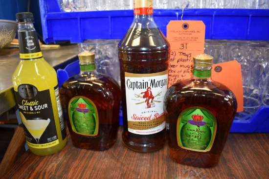 (4) BOTTLES OF CROWN APPLE CAPTAIN MORGAN SWEET AND SOUR,