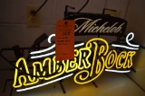 MICHELOB AMBER BLOCK NEON SIGN