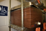 BROWN HOT TOTE FOOD WARMER WITH INSERT AND COVER,