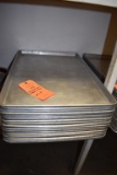 (18) ALUMINUM BAKERY TRAYS, 26