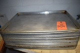 (18) ALUMINUM BAKERY TRAYS, 26
