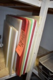 LARGE ASSORTMENT OF CUTTING BOARDS,