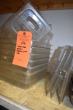 ASSORTED PLASTIC INSERTS WITH LIDS, BUILDING 2 KITCHEN