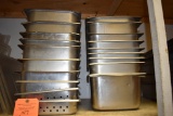 APPROX. (20) STAINLESS STEEL INSERTS, 10