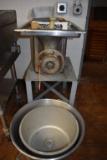 TOLEDO CHOPPER, INCLUDES POT & MISC. GRINDER KNIVES