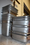 APPROX. (17) STAINLESS STEEL INSERTS, 6