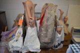 MANNEQUIN PARTS, INCLUDES METAL CART ON CASTERS