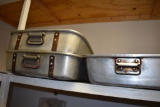(3) ALUMINUM PANS WITH HANDLES, 20