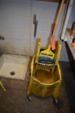 RUBBERMAID MOP BUCKET AND MOP