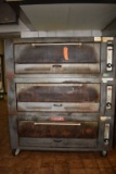 VULCAN COMMERCIAL OVENS, (3) OVENS ON CASTERS,