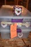 (2) BINS OF CANDLE HOLDERS