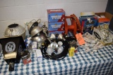 CONTENTS OF TABLE; LIGHTS, BULBS, CORDS AND MISC.