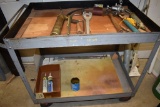 2' x 3' CART WITH MISC. HAND TOOLS