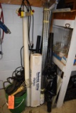 PLASTIC SHEETING, FREEZER RACK LEGS, STRAPS AND