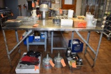 STAINLESS PREP TABLE, 6'L X 30