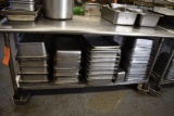 STAINLESS STEEL PREP TABLE, NO CONTENTS, 72
