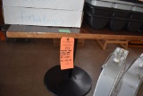 PEDESTAL TABLE WITH ROUND BASE, FORMICA TOP,