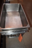 (5) CHAFING DISH STANDS WITH DEEP INSERTS
