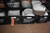 ALL CONTAINERS UNDER AND NEXT TO TABLE;