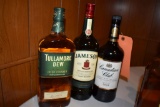 (3) BOTTLES OF CANADIAN CLUB, JAMESON,